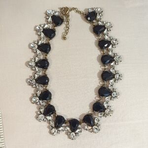Elegant Black and Silver Necklace